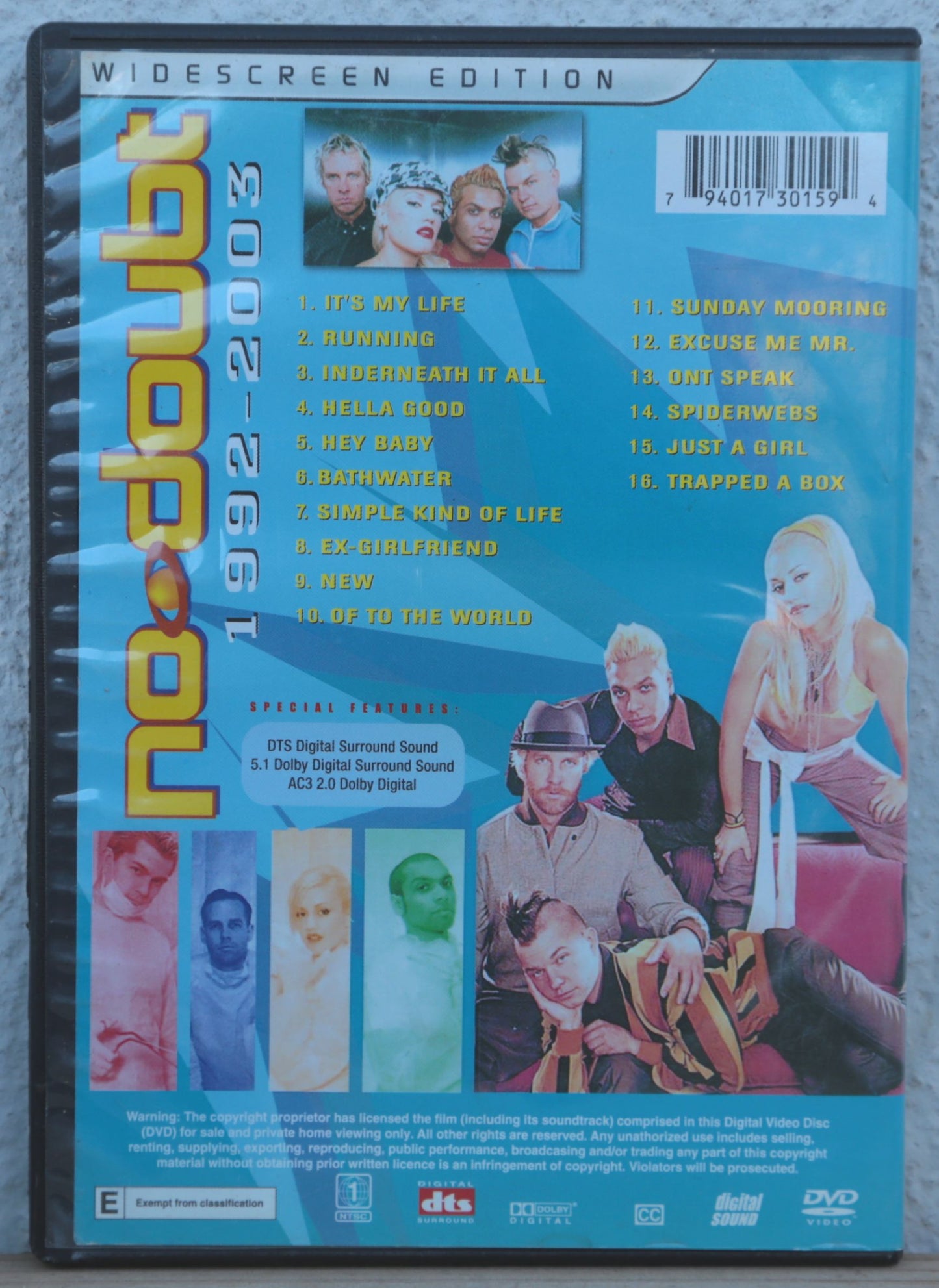 No Doubt  1992 - 2003 (The Video collection)