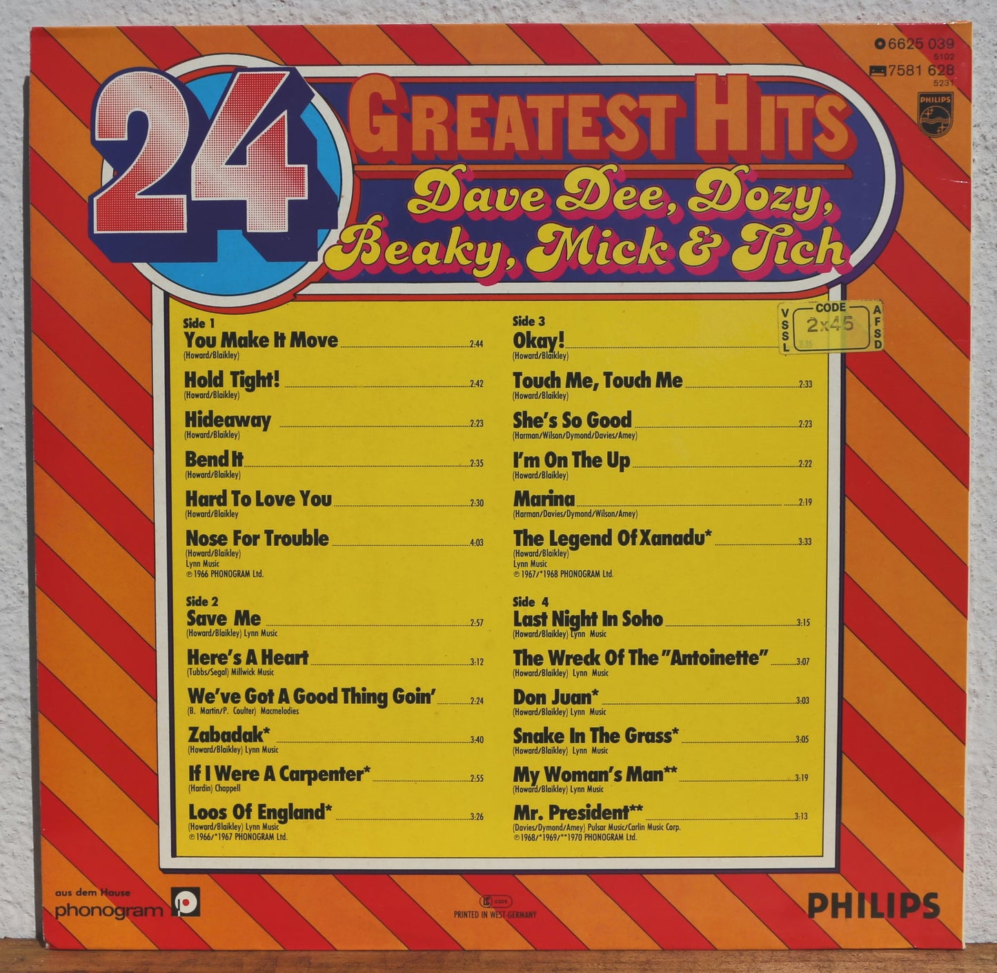 Dave Dee, Dozy, Beaky, Mick & Tich - 24 Greatest Hits